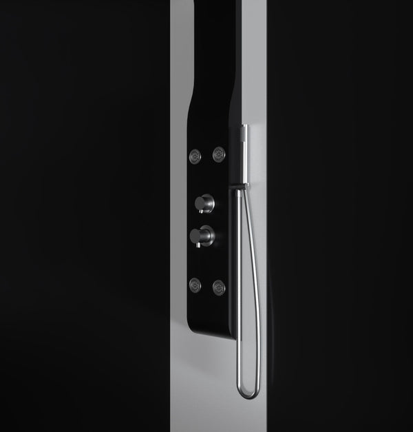 acquista Colonna Doccia Idromassaggio in ABS Relax Nero Opaco