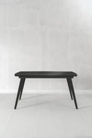 Tavolo Allungabile Nicolas 90x140/200x76 cm Top in Gres Marmo Nero