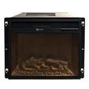 Camino Elettrico da Terra 110x36x100 cm Cambridge In Legno Nero      