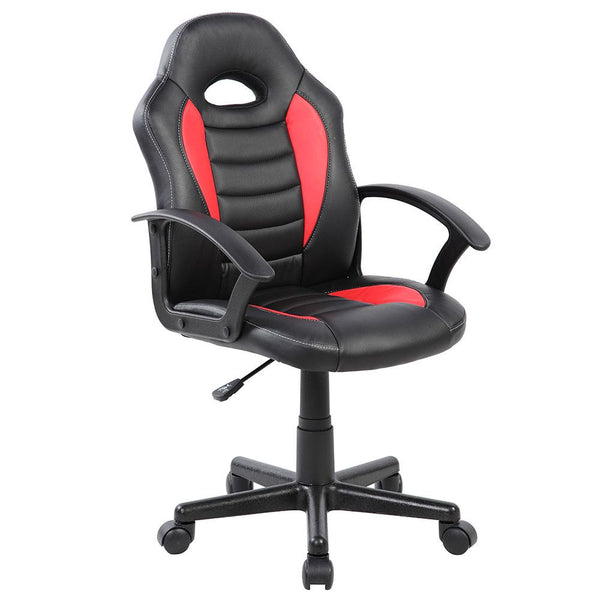 Sedia da Gaming Ergonomica per Bambini 55x56x99,5 cm in Similpelle Nero e Rosso acquista