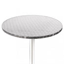 Tavolo a Colonna Ø70x70 h cm in Alluminio Grigio