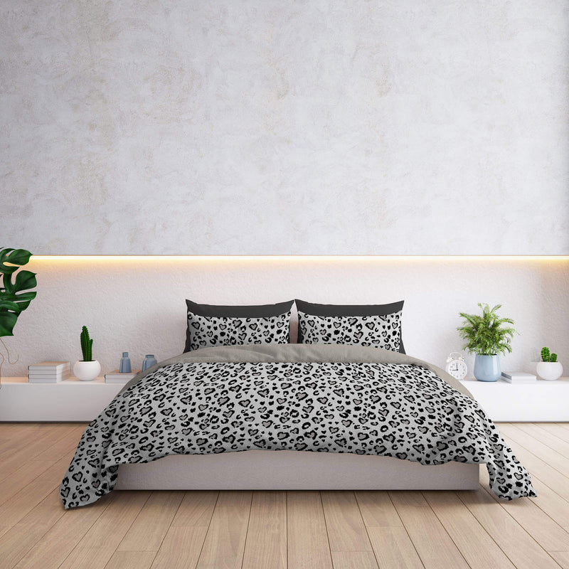 Copripiumino con Federe Stampato in Microfibra Ingrid Varie Misure