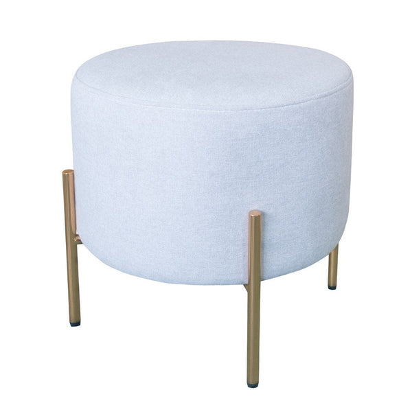 Pouf Poggiapiedi Ø40 cm in Tessuto Kate Grigio acquista