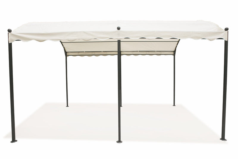 Gazebo da Giardino in Ferro 3x4 mt Soriani Tunnel Ecrù