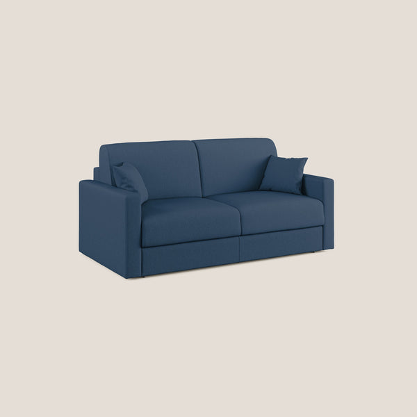 Divano Letto 3 Posti 186x92x96 cm in Tessuto Blu prezzo
