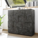 Mobile 121x41x111 cm 2 ante Artica ossido