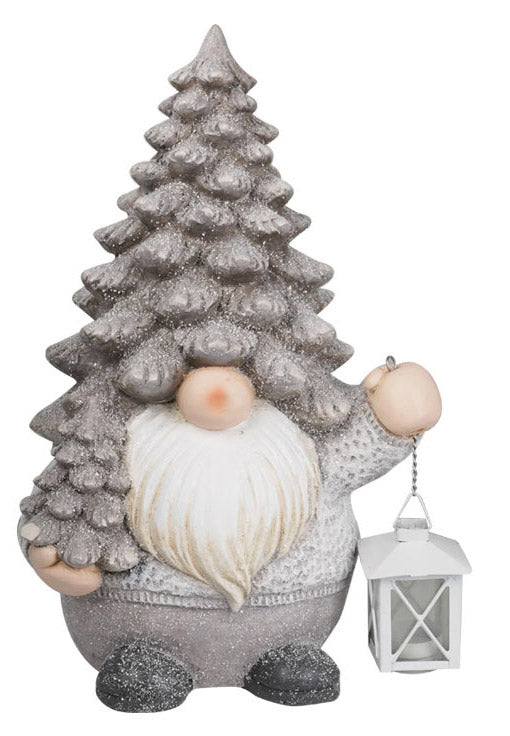 Gnomo Natalizio H43 cm in Resina con Lanterna online