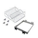 Cassetto Porta Scarpe Scarpiera per Armadio 60 cm Emuca Grigio Metallizzato