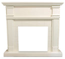 Cornice da Pavimento per Inserto Camino Elettrico 114x28,2x102,2 cm in MDF Sined Caldera Bianco