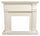 Cornice da Pavimento per Inserto Camino Elettrico 114x28,2x102,2 cm in MDF Sined Caldera Bianco