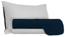 Set Lenzuola Sopra Sotto e Federe Doubleface Blu Scuro\/Grigio Chiaro