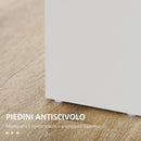 Tavolo da Pranzo Moderno per 4-6 Persone 120x69x75 cm in Legno Grigio e Bianco   