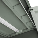 Armadio da Giardino 8 Ripiani 80x44x182 cm Keter Planet Outdoor Multispace Grigio e Verde