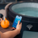 Vasca Idromassaggio Bagno di Ghiaccio da 3°C a 42°C Ø156x70 cm con Mobili 5kW NetSpa Ice Grigia