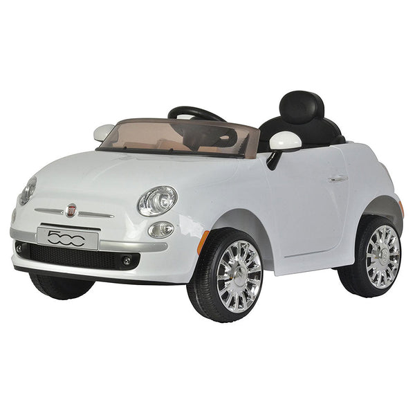 prezzo Macchina Elettrica per Bambini 12V con Licenza Fiat 500 Bianca