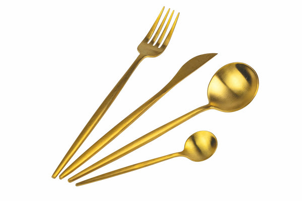 prezzo Servizio Set di Posate 24 Pezzi in Acciaio Oro Opaco Villa d'Este Home Tivoli Preciosa