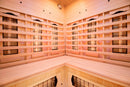 Sauna Finlandese ad Infrarossi 3/4 Posti 150x150 cm H190 in Legno di Abete Apollon 3C