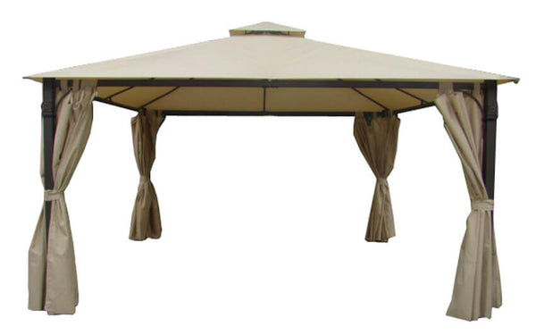 prezzo Gazebo da Giardino in Acciaio Telo in Poliestere Tortora Varie Misure