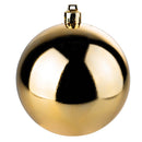 Set 8 Palle di Natale Ø7 cm in Plastica Oro