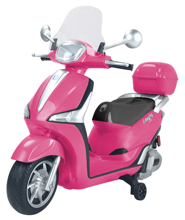 Scooter Elettrico per Bambini 12V con Licenza Piaggio Liberty ABS Rosa sconto