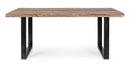 Tavolo da Pranzo 180x90x77 cm in Acciaio e Legno