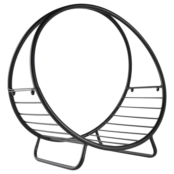Portalegna per Camino 45x29,5x47 cm in Ferro Battuto Nero online