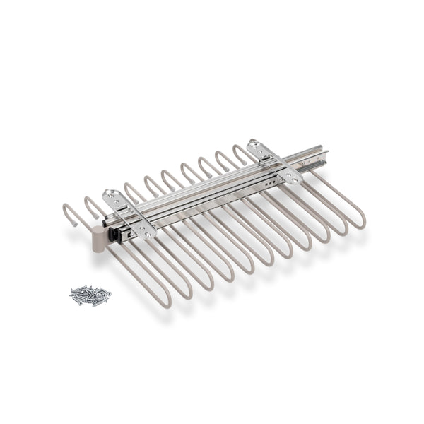 Porta Pantaloni Estraibile per Armadio in Acciaio Emuca Grigio Pietra acquista