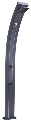 Doccia Solare da Giardino 30L Miscelatore e Lavapiedi Sined Lea Grigia