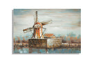 Dipinto su Tela Mulino a Vento 120x3,7x80 cm in Alluminio Plastica e Canvas