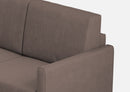 Divano Angolare 7 Posti 281x281x85 cm Karay in Tessuto Talpa