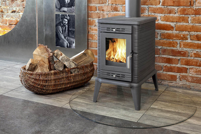 Stufa a Legna 6/13KW in Ghisa Flig El Paso 150 Nera