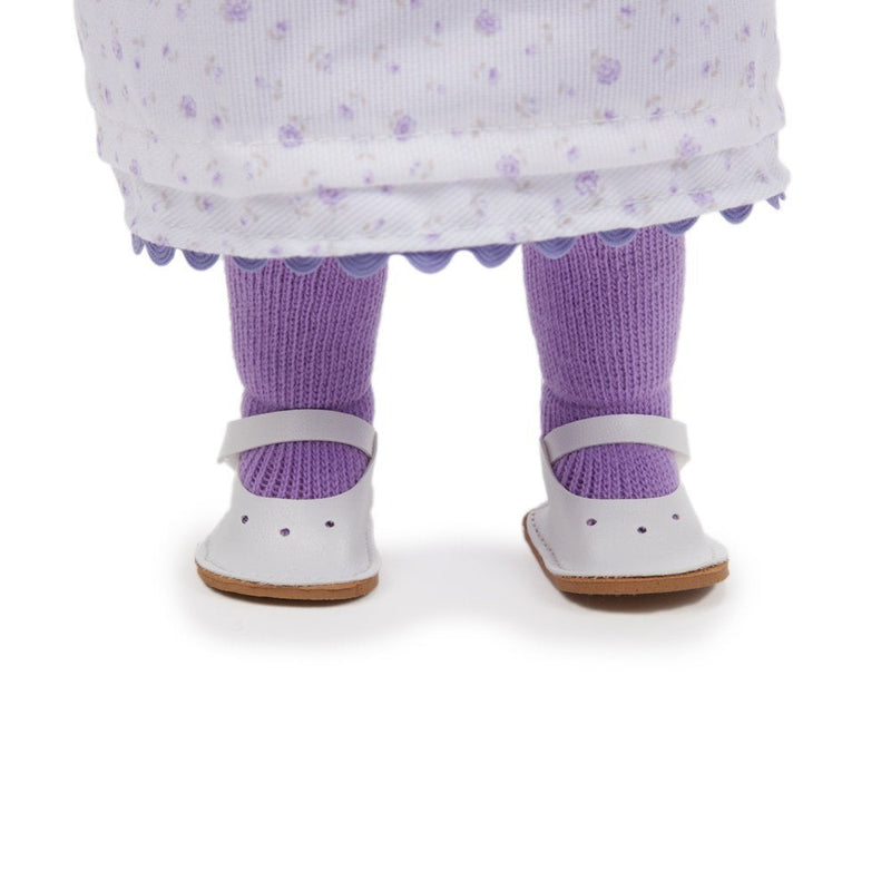 Bambola Bebè con Vestitino a Fiori Viola 36cm JC Toys