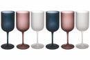 Set 6 Calici Frosted in Vetro 450 ml Villa d'Este Home Tivoli Velvet