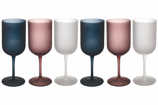 acquista Set 6 Calici Frosted in Vetro 450 ml Villa d'Este Home Tivoli Velvet
