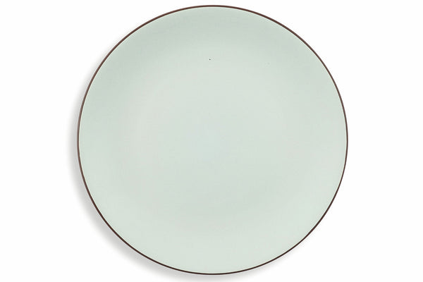 online Set 6 Piatti Frutta in Gres Ø20 cm Villa d'Este Home Tivoli Grigio Chiaro Kora Light