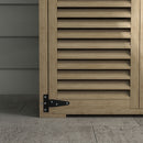 Armadio da Esterno a 2 Ripiani 75x50x111/118 cm in Legno di Abete 