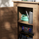 Armadio da Giardino con Ripiano 75x56x117cm in Legno Marrone