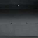 Barbecue a Carbonella 2 Griglie e 2 Ripiani 113x53.5x82.5 cm in Metallo e Legno Nera