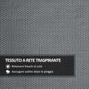 Coprisedile per Dondolo da Giardino 115x48x48cm in Tessuto a Rete Grigio Chiaro
