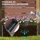 Fioriera da Esterno con Spalliera a Doghe per Piante Rampicanti 72x38x150cm Marrone Chiaro