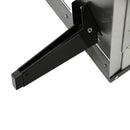 Forno per Pizza Pieghevole e Portatile con Pala e Pietra 81x40x72 cm in Acciaio e Legno Nero