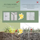 Gazebo da Giardino per Feste con 6 Pareti Rimovibili a Zanzariera 582x295x255cm Bianco