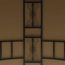 Gazebo da Giardino Rotondo Ø3m con Tende e Prese d'Aria in Metallo e Poliestere Beige