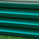 Letto per Orto Rialzato a Fondo Aperto con Rivestimento 120x60x30.5 cm in Acciaio Zincato Verde