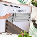 Letto per Orto Rialzato Esagonale in Acciaio Galvanizzato con Fondo Aperto Marrone