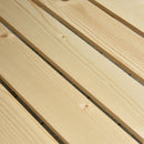 Letto per Orto Rialzato in Legno con Rotelle e Ripiano Inferiore 118x55x83 cm Legno Naturale