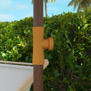 Ombrellone da Giardino Spiaggia Ø1,9x2,1m con Protezione UV40+ e Borsa di Trasporto Crema