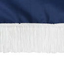 Ombrellone da Giardino Decentrato a 8 Stecche Ø295x260 cm in Acciaio e Poliestere Blu Scuro