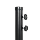 Ombrellone da Giardino Decentrato a 8 Stecche Ø295x260 cm in Acciaio e Poliestere Blu Scuro