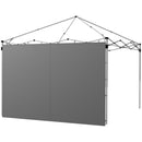 Pareti Gazebo 3x3 e 3x6 m in Tessuto Oxford Grigio con Chiusure ad Anello e a Gancio